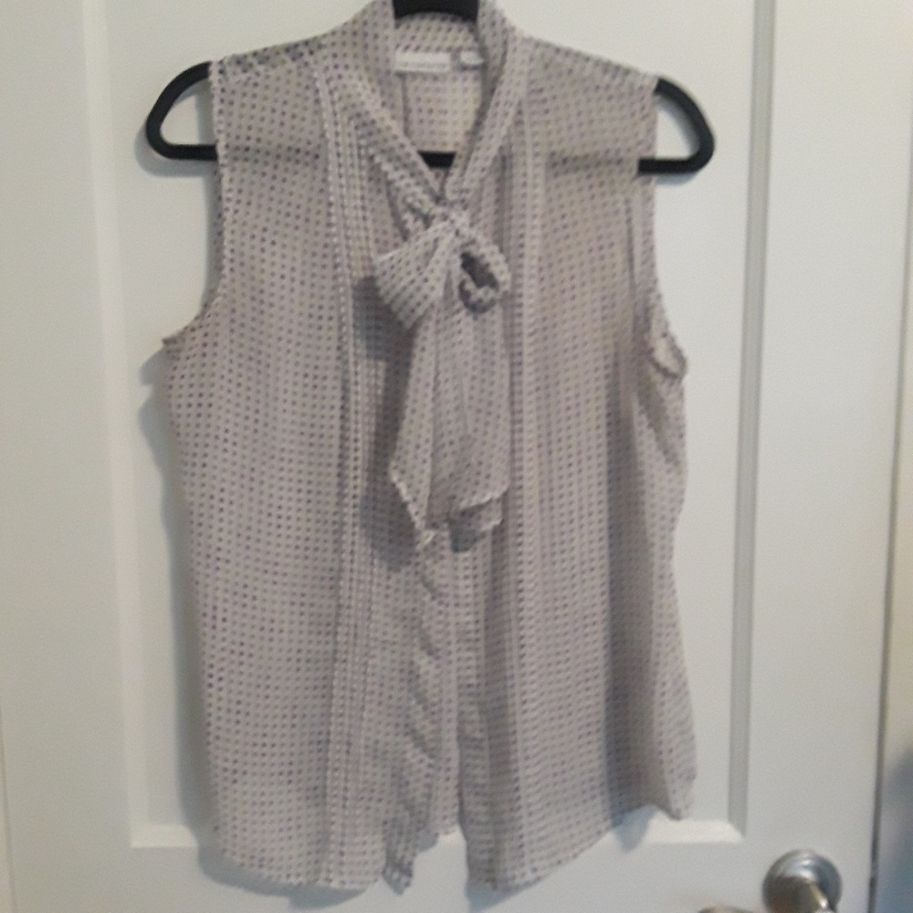 Liz Claiborne Bow Tie Blouse Size L